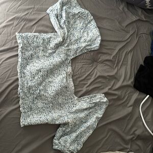 Aerie smocked crop top